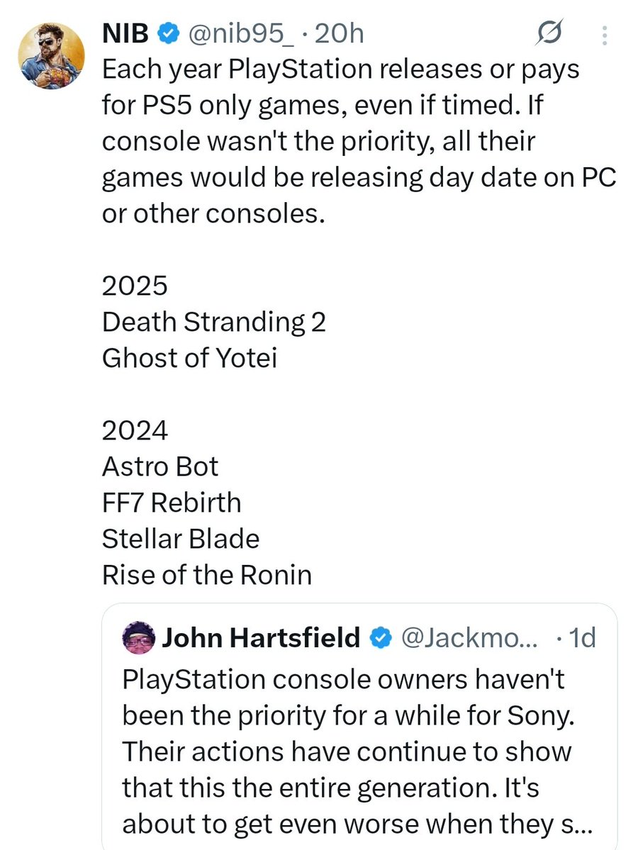 GamerStyle1980's tweet image. You know it's really bad for the system you cap for when you try and pass off 3rd party games as 1st party
