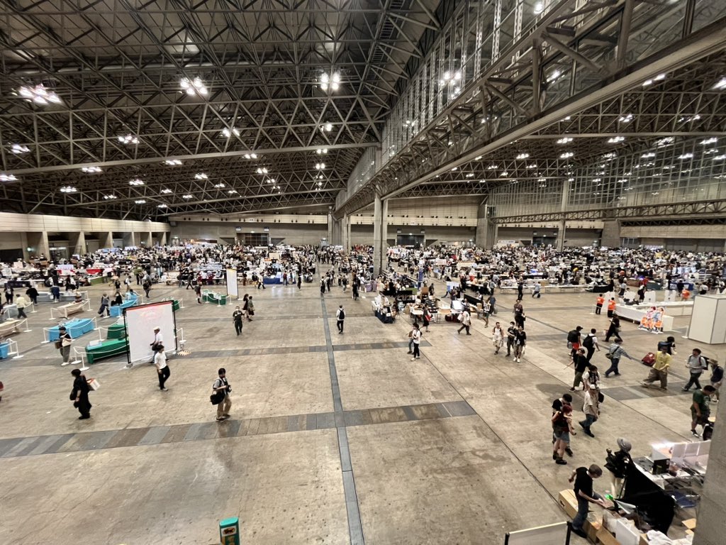 撤収しました！
お越しくださった皆さまありがとうございました
新作を発表できるように頑張ります！

#ワンフェス2025夏