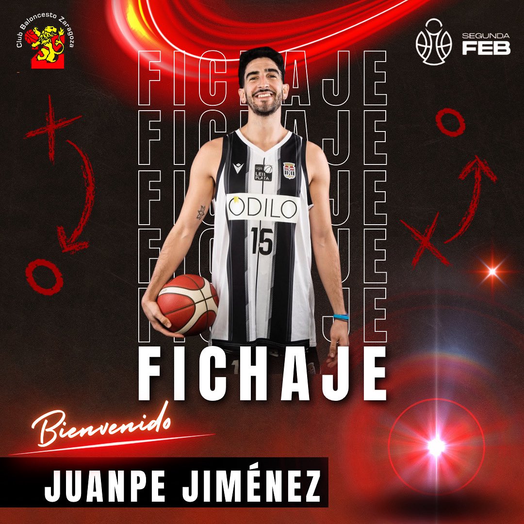 cbzaragoza's tweet image. 🔴⚫ 𝗢𝗙𝗜𝗖𝗜𝗔𝗟 | Juanpe Jiménez, más madera para el perímetro CBZ.
El completo alero formado en Unicaja de Málaga y con amplia experiencia el ligas FEB a pesar de su juventud cierra nuestra línea exterior. Muy contentos de contar con su talento, inteligencia, rebote,…