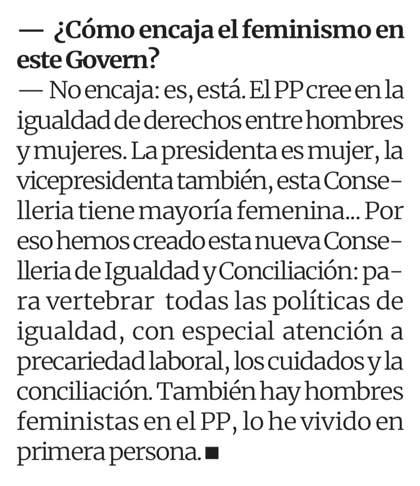 El <a href="/ppbalears/">PP Balears</a> liderado por <a href="/MargaProhens/">Marga Prohens</a> ES feminismo 💜.