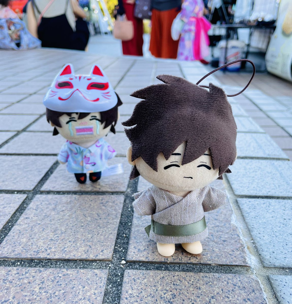 nekomeee's tweet image. お祭にきたレオくんたち