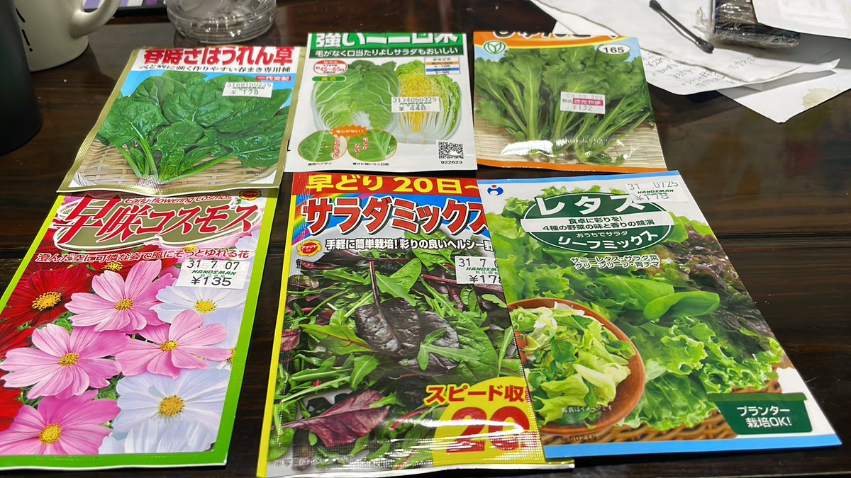 さてSVも終わったし、
何植えるかな🤔🤫