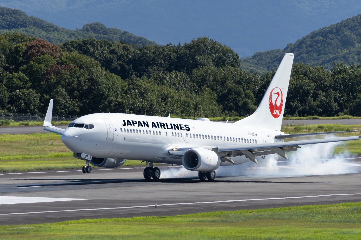 gyastro's tweet image. 白煙たっぷり。
Lots of white smoke!
#高松空港 #JAL #飛行機
#japan #takamatsuairport #airplane