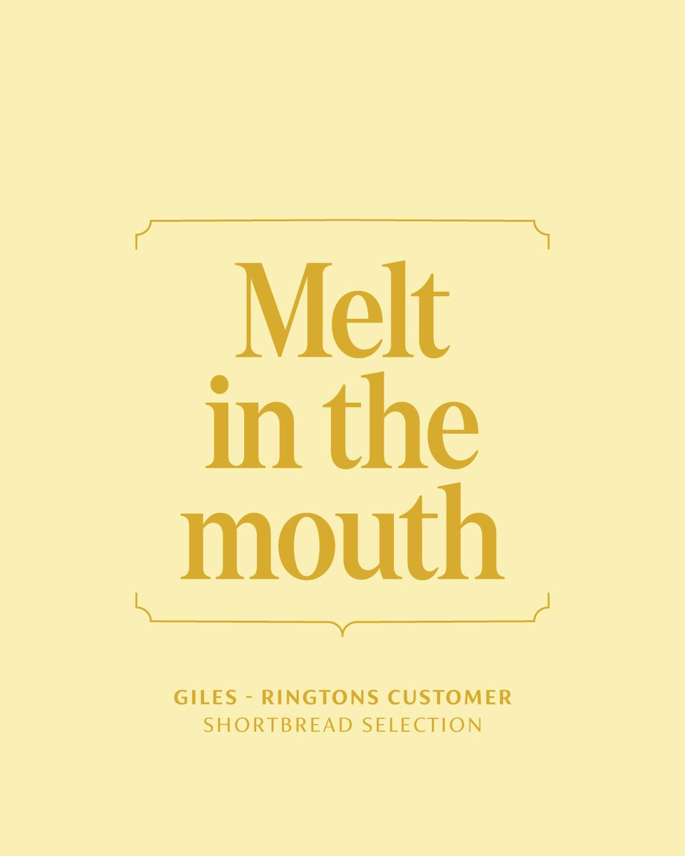 Ringtons's tweet image. …and totally moreish! 

#MeltInTheMouth #Shortbread