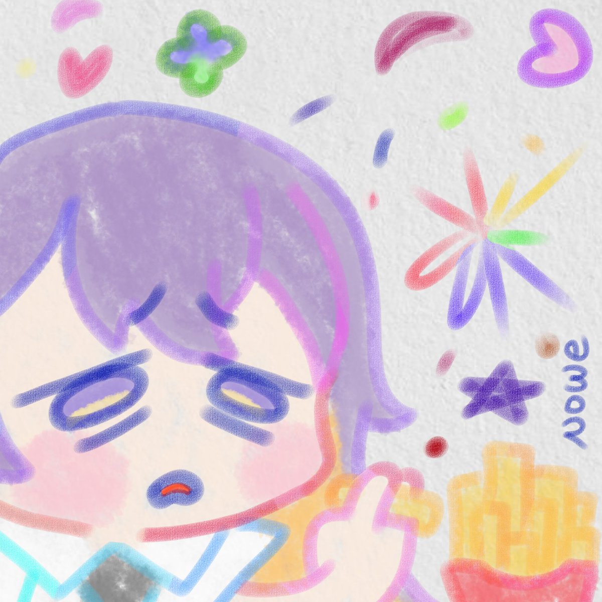 Nowe006's tweet image. When life is hard but you don&apos;t smoke...
#HoshinovArt