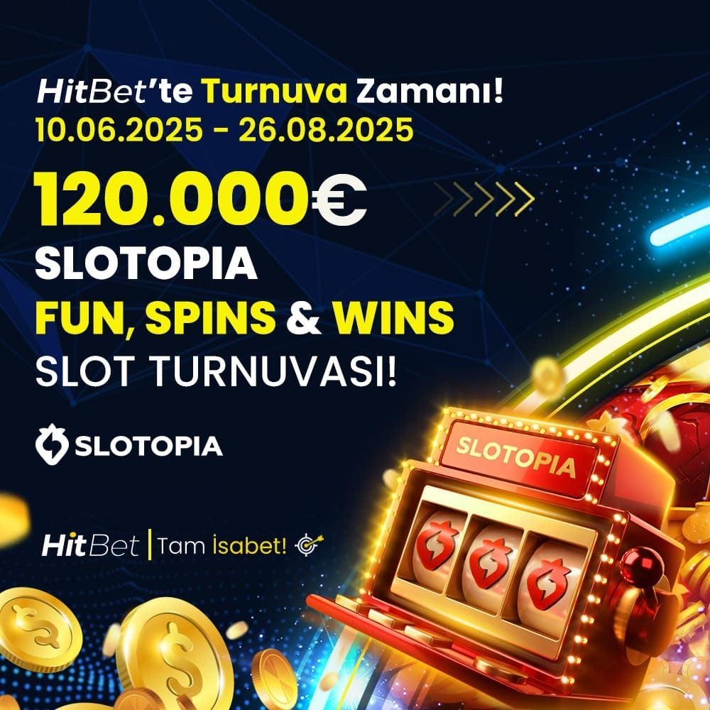 HitbetcomResmi's tweet image. 🎰 HitBet&apos;te Turnuva Zamanı!
🔥 120.000€ Ödüllü SLOTOPIA Slot Turnuvası Devam Ediyor!

📅 10.06.2025 – 26.08.2025
💥 FUN, SPINS &amp;amp; WINS!
🎯 Kazanmak için çevir, zirveye oyna!

#HitBet | #Tamisabet! 🎯 h.t2m.io/Hitbet-Twitter