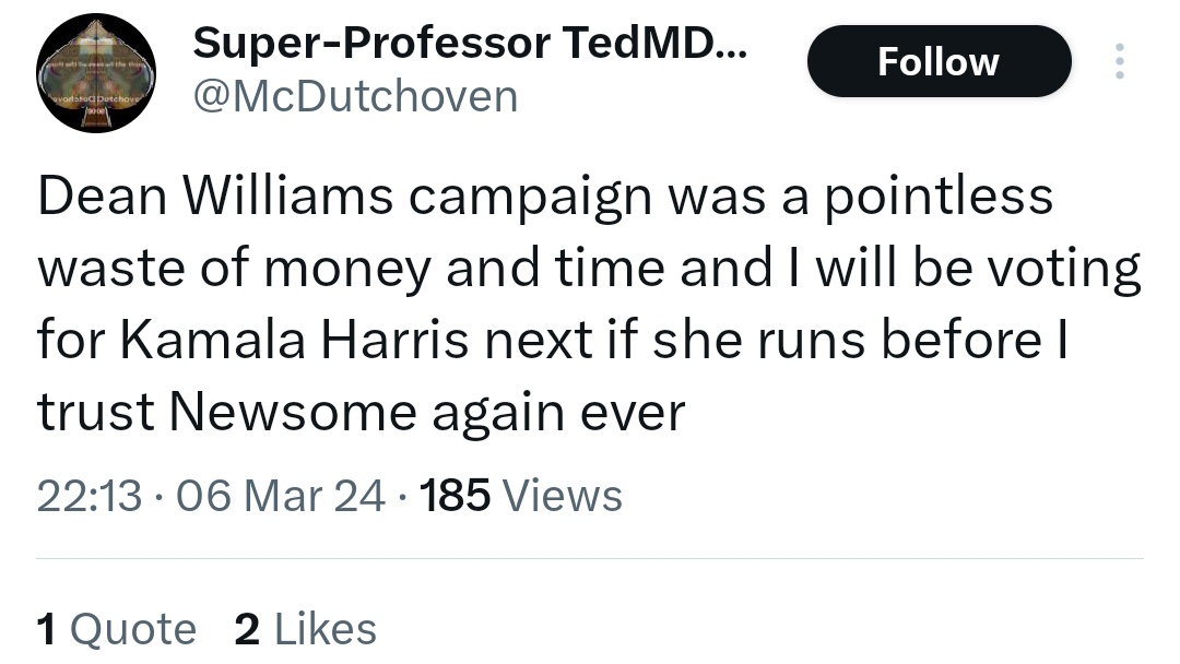 Robin_of_A's tweet image. You'd think that after four years of trying, Teddum's would have figured out how to spell Newsom.