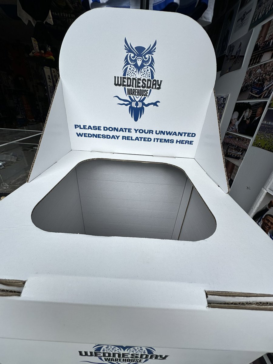 wedwarehouse1's tweet image. Sunday, August 3rd we are open 10-2pm pop in ahead of @TWWcast Owls in the Yard, you can also donate unwanted #swfc items at OITY on @cheftomburton or Mr Meadows stall just look for the bins👇#SheffieldWednesday #sheffwed #kelhamisland #museum #wawaw ❤️🦉
wednesdaywarehouse.com