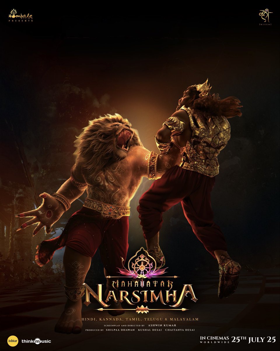 kumar____108's tweet image. Amazing 🤩 Movie, recommend everyone to watch.. Don’t miss In theatre #MahavatarNarsimha #Mahavatar