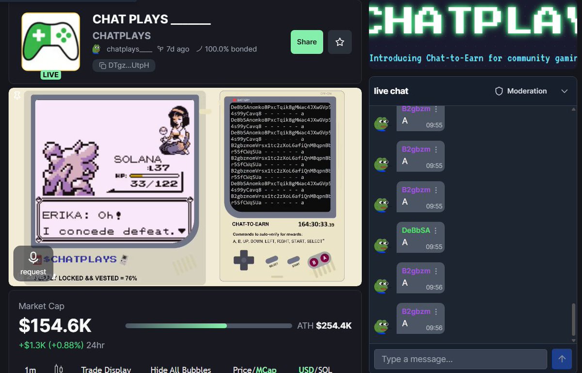 CHAT PLAYS _______ tweet media