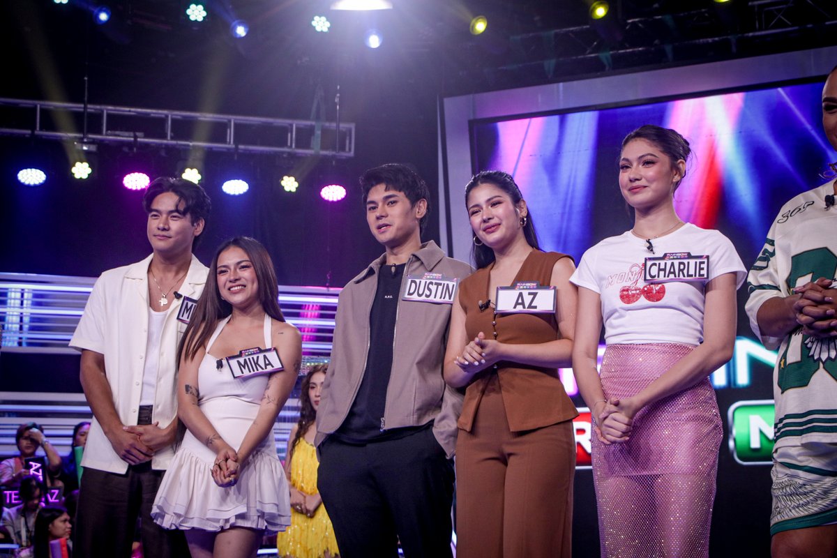 RainbowRumblePH's tweet image. Maraming salamat, Kapuso Housemates from PBB Celebrity Collab Edition sa hatid na saya sa #RainbowRumble! Kahit hindi nakuha ni Mika Salamanca ang jackpot, panalo pa rin ang bonding kasama sina Charlie Fleming, AZ Martinez, Dustin Yu, at Michael Sager! #RainbowRumbleCollab 🌈💪🏻