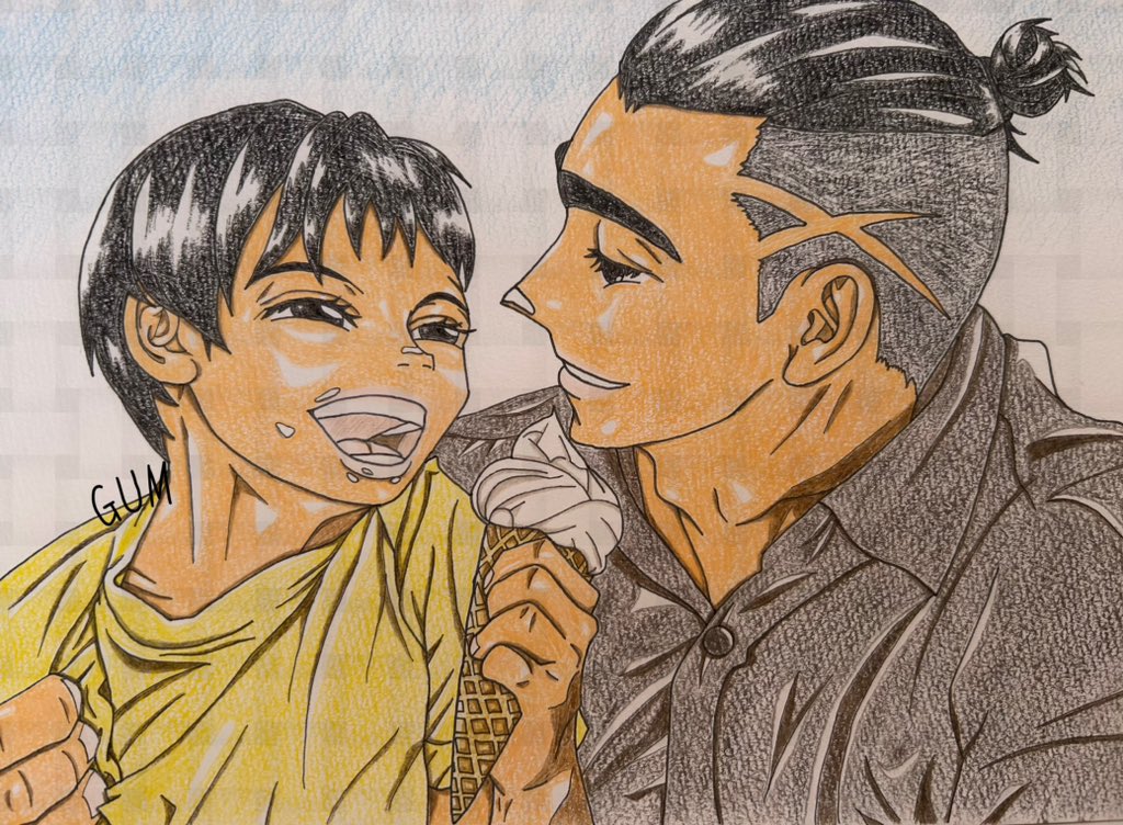 Gum1214's tweet image. #自分の代表作だと思う絵を一枚だけ選んでみよう
アイコンの伯父&甥コンビ👍✨
表情が気に入っています☺️✨
実の親子より仲が良さそう😂
今日も爆睡していてお絵描き全然進まなかったのですが…一枚くらい塗り仕上げたいなあ(線画がどんどん溜まる)
#イラスト
#OC