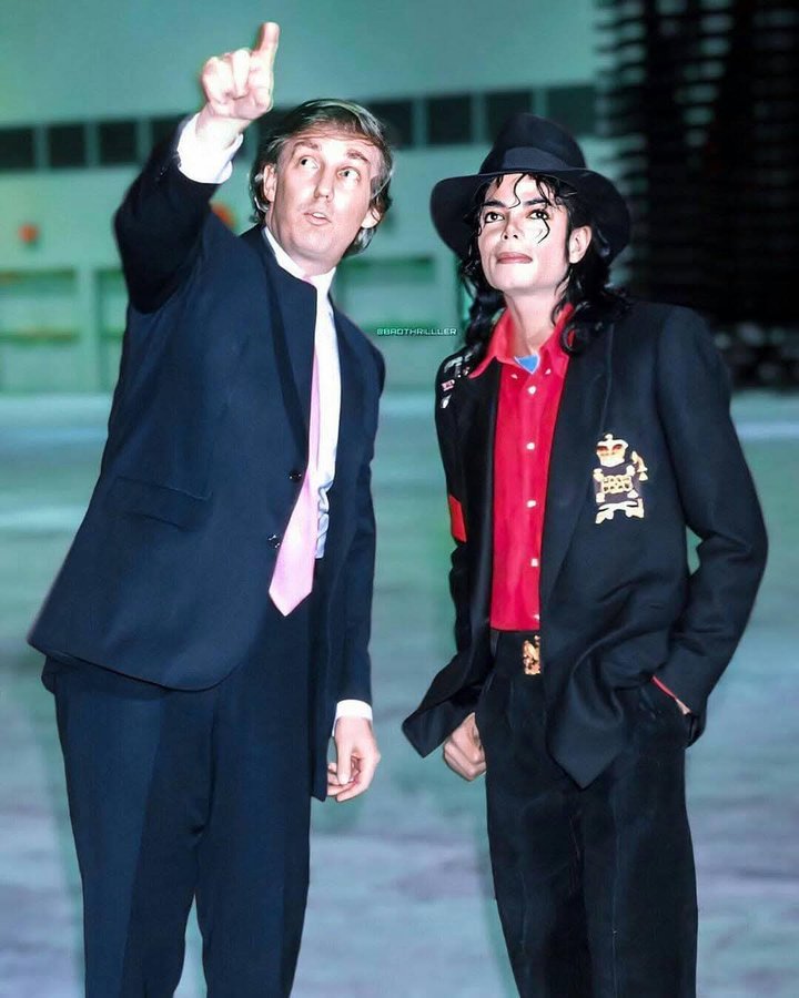 Some of the Most Intriguing Moments from History ~ Thread 🧵

1. Donald J. Trump with Michael Jackson