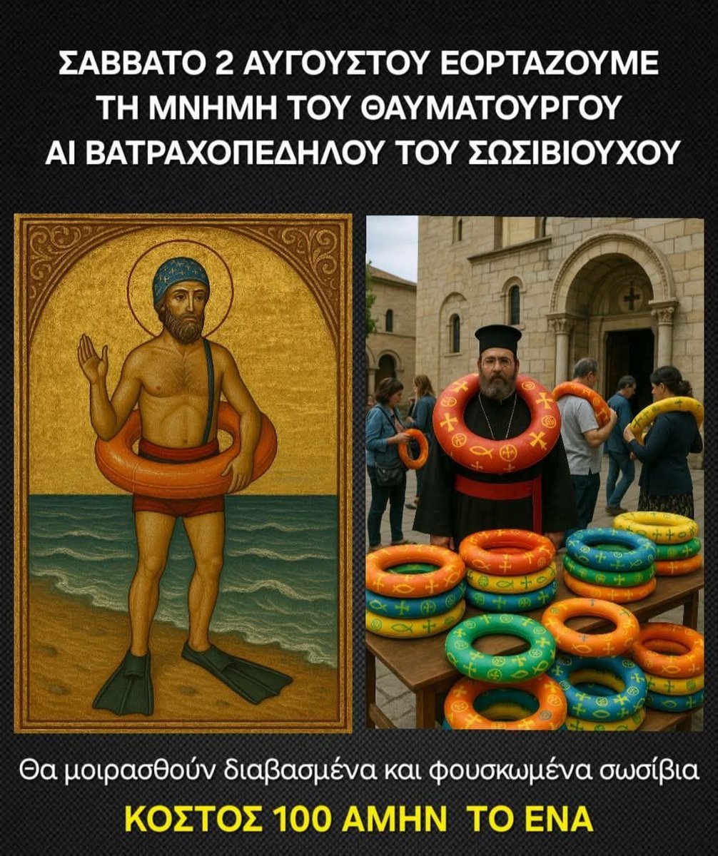 Μη το γελάτε. Και αυτό θα δούμε σε λίγο απο τις μαύρες ρόμπες.