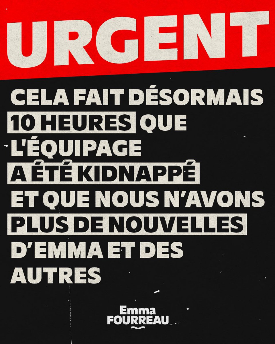 Pullse360's tweet image. 🌐BREAKING:
It's been over 10 hours without any news from the Handala crew, who have been abducted by Israel.
We urge the authorities to take immediate action — demand their release, end the illegal blockade of Gaza, and stop the ongoing genocide. — Handala X post