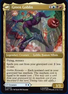 teosmagic's tweet image. Buenas @JuecesMagic! Con la nueva carta de Green Goblin de Spiderman, si me descarto un Hollow One, su coste de Mayhem se vería reducido por la cantidad de cartas descartadas?