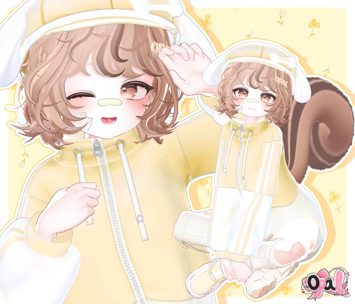 opal_vrc's tweet image. ❝ 노란색 잘어울려!? 🐿💛❞
.
.
우리집 순둥이는 노랑색˖✧◝(⁰▿⁰)◜✧˖°
안그래도 아가시폰인데 노란색으로
입혀줬더니 다람지 세상큐트๑>ᴗ<๑
z9샵 1주년 의상 꼭 입혀야해요🫳🏻🐥
✨#Z9_shop🌼#chiffon3D