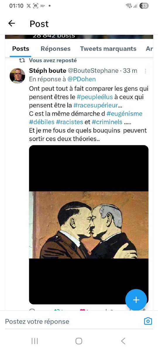 BouteStephane's tweet photo. @AmarilloLeones Il l a toujours été..
#Nathan est un con...
#Zelinski entretien et a fait construire des statues de #nazis..
Ses  #propres drapeaux #nationalistes le sont également..
Il est boudiste ??..
#Gaza est il le dernier territoire non #occupés par l #ingérence #Sionistes ? https://t.co/BfQtr16BVk