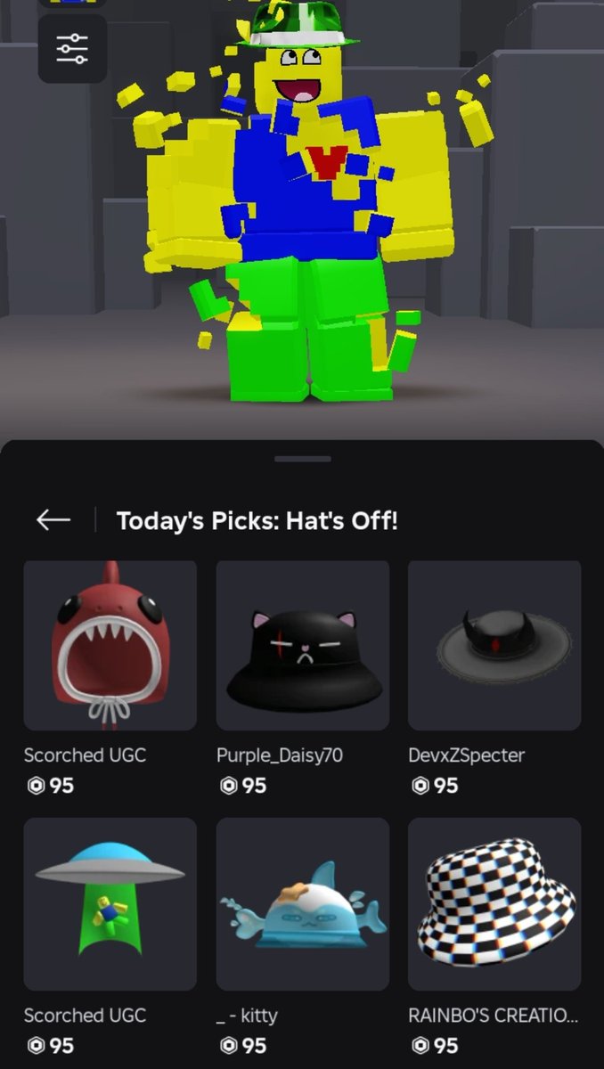 Oppressed_II's tweet image. 2 items of mine in today's picks 🤗 thanks @Roblox!
#Roblox #RobloxDev #RobloxUGC