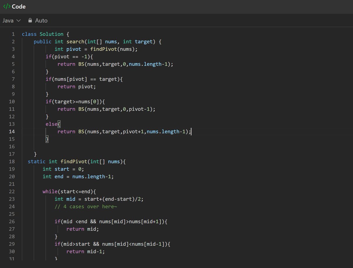 Ayxshaa_8's tweet image. DSA with Java – Day 7
Problems Solved:
🔼🔽 2210. Count Hills and Valleys in an Array
🔄 33. Search in Rotated Sorted Array
Handle edge cases with duplicate values
#100DaysOfCode #DSAwithJava #LeetCode #WomenWhoCode #Java #day7
