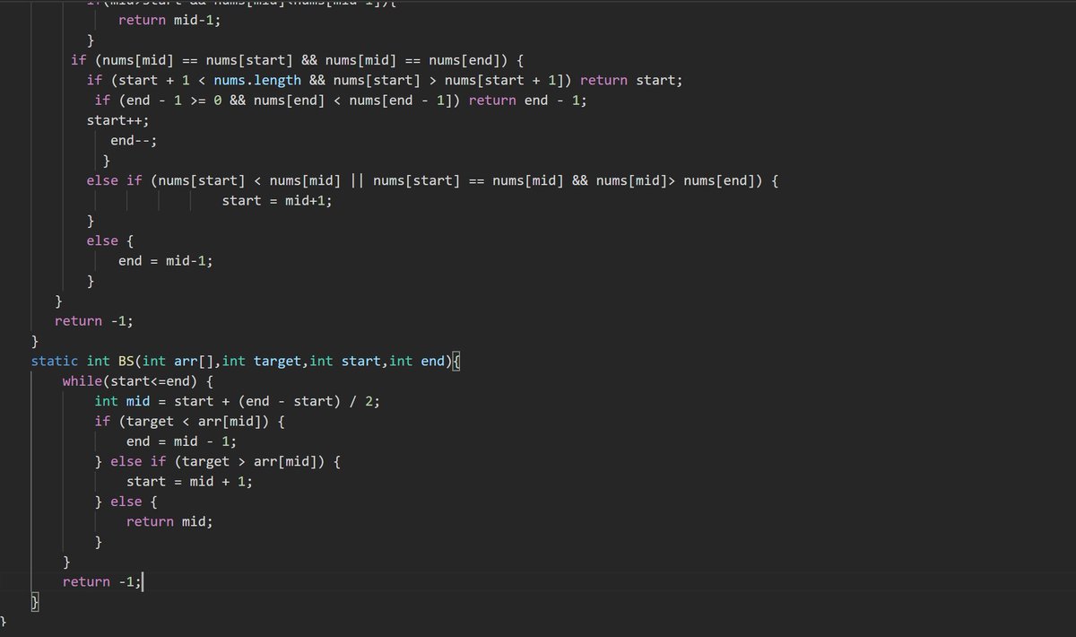 Ayxshaa_8's tweet image. DSA with Java – Day 7
Problems Solved:
🔼🔽 2210. Count Hills and Valleys in an Array
🔄 33. Search in Rotated Sorted Array
Handle edge cases with duplicate values
#100DaysOfCode #DSAwithJava #LeetCode #WomenWhoCode #Java #day7
