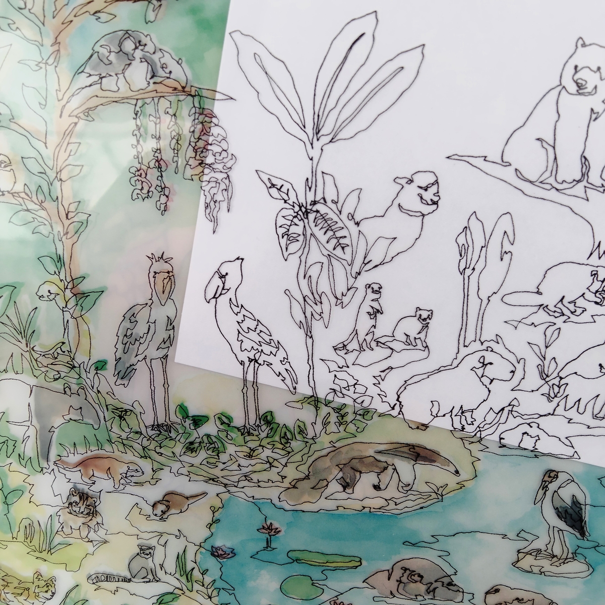 empitsu kun×havito  さかもとみなこ　絵画 minaco sakamoto ひとふでがき作家 (@minaco_sakamoto) / X
