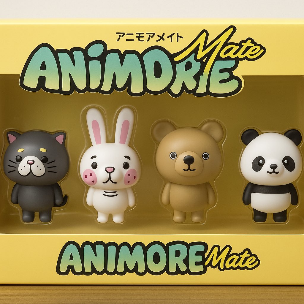 AnimoreMate's tweet photo. 🐱🐰🐻🐼
流行のAIを使ってフィギュア風にしてみたよ
・
個性消された…でもなんか可愛い…😓

#フィギュア 
#AIイラスト︎ https://t.co/SdII0T56pb