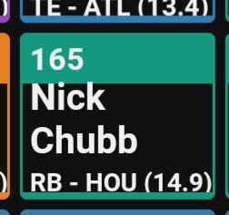 PrimeTimeKG_'s tweet image. 3 drafts tonight and this is where Nick Chubb went. I feel like this is too rich for my blood 110%