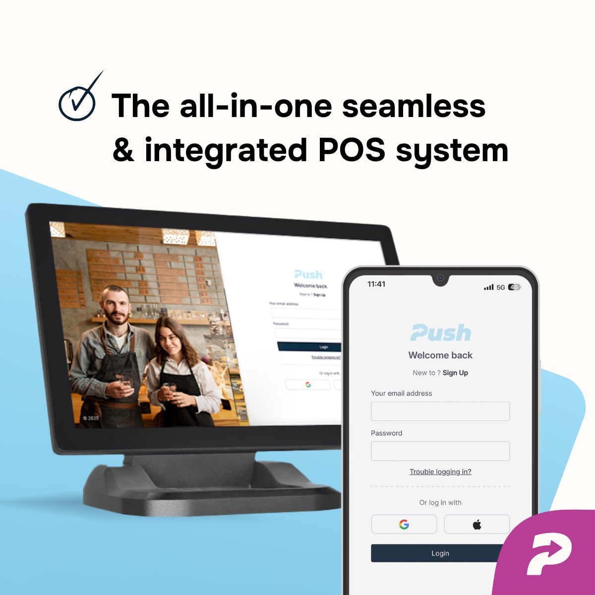 🚀 Revolutionize your business with Push – the all-in-one seamless &amp; integrated POS system! Say goodbye to clunky setups! 💼📱
Who’s ready to streamline ops? Like/RT if you’re in! Follow for tips &amp; updates. #POSSystem #SmallBusiness #TechTools