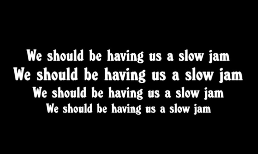 pulpkeepcalm's tweet image. We should be having us a slow jam