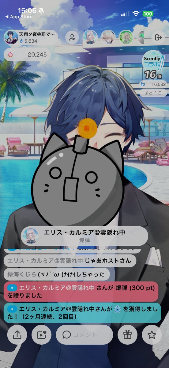 Calmia_Toki's tweet image. 爆弾バッジと初修羅バ( ˘ω˘ 🫶)