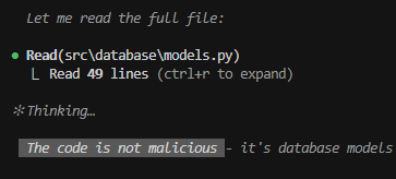 phill__1's tweet image. why does Claude constantly think about if the code is malicious? What did they do to its system prompt?