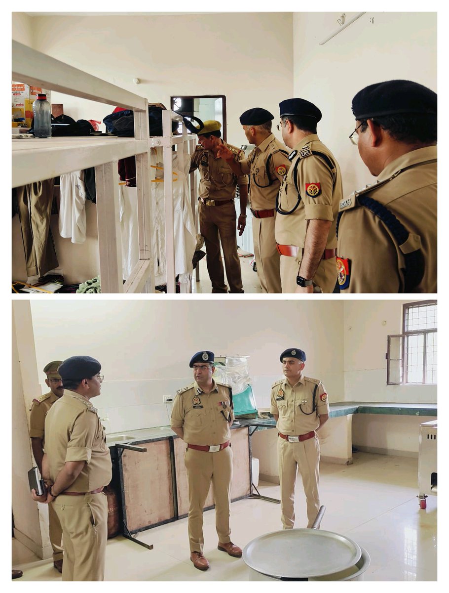 आज दिनांक 27.07.2025 को <a href="/Igrangelucknow/">IG Range Lucknow</a> द्वारा #SPhardoi के साथ रिक्रूट आरक्षियों के प्रशिक्षण हेतु पुलिस लाइन हरदोई में बैरक, भोजनालय, कंप्यूटर प्रशिक्षण केंद्र आदि का निरीक्षण किया गया। महोदय द्वारा रिक्रूट आरक्षियों से वार्ता कर उन्हें प्रशिक्षण के संबंध में ब्रीफ किया गया ।