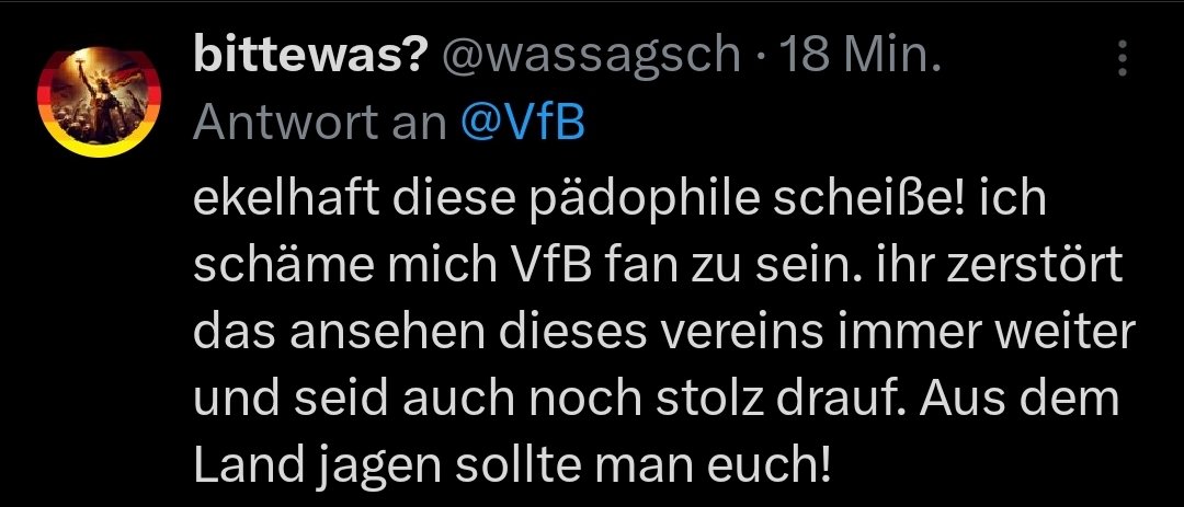 AdamTios's tweet image. Ich dachte ich schaue mir mal den Meltdown der AfD-Wähler an zum CSD.
Dabei reichte nur ein Blick auf #buntundwild Post vom VfB Stuttgart.
Ist es das geringe Ego?
Die Angst selbst entlarvt zu werden?
Oder einfach nur Dummheit?
#CSDBerlin
