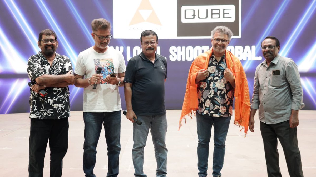 Qube Studios (@qubestudios_in) on Twitter photo Minds behind the camera, eyes on the future.
Members of the <a href="/thesicaweb/">SICA</a> - South India Cinematographers Association toured our pop-up Virtual Production Stage, exploring how technology is redefining the art of storytelling.
<a href="/qubecinema/">Qube Cinema</a> <a href="/ANRVirtual/">ANR Virtual</a> Minds behind the camera, eyes on the future.
Members of the <a href="/thesicaweb/">SICA</a> - South India Cinematographers Association toured our pop-up Virtual Production Stage, exploring how technology is redefining the art of storytelling.
<a href="/qubecinema/">Qube Cinema</a> <a href="/ANRVirtual/">ANR Virtual</a>