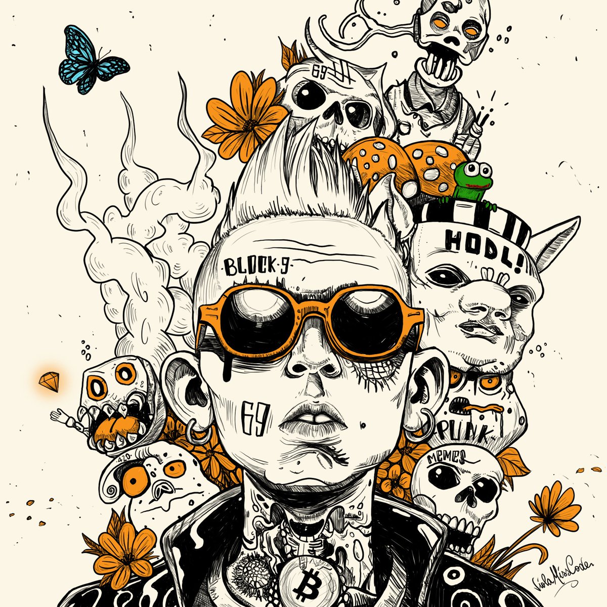 ViolaMissCode's tweet image. Just a kind reminder:
Bozos buy the hype
Collectors collect
Connoisseurs collect 1/1 Art, big files, full onchain, on special sats
DIGITAL ART RENAISSANCE IS ON BITCOIN, NOW!