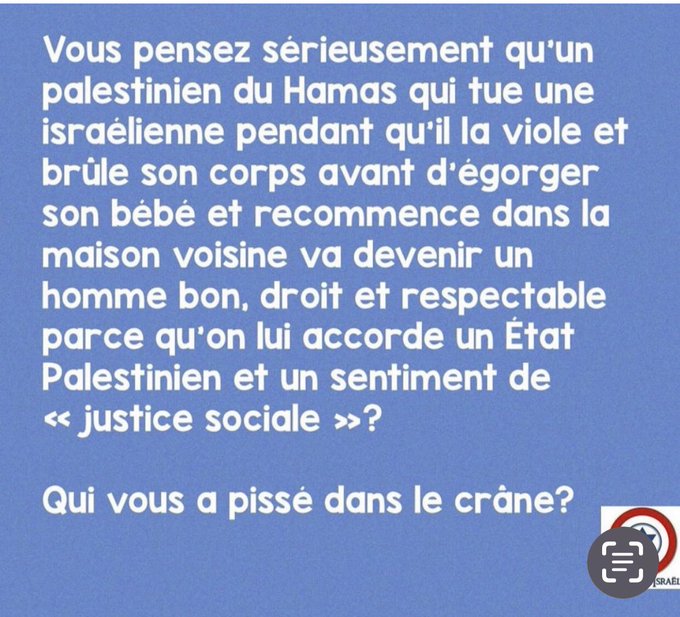 Adrien Monk (@adrienlemonk) on Twitter photo <a href="/CNEWS/">CNEWS</a> <a href="/YOANNUSAI/">YOANN USAI</a> <a href="/deval_eliot/">Eliot Deval</a> <a href="/ElodieHuchard/">Elodie HUCHARD</a> <a href="/kevinbossuet/">Kevin Bossuet</a> <a href="/knafo_sarah/">Sarah Knafo</a> <a href="/Reconquete_off/">RECONQUÊTE !</a>
<a href="/GWGoldnadel/">G-William Goldnadel</a> <a href="/metallicaforluv/">Jessica Colonna</a> <a href="/JeanMessiha/">Jean MESSIHA</a> <a href="/P_Devilliers/">Philippe DEVILLIERS</a>
<a href="/Magelya777/">Magelya 🇫🇷🏴</a> <a href="/guib0r2/">Guib0r2</a>
#Palestinien #Gaza #hamasterroristes
#rienabranlerdelapalestine <a href="/CNEWS/">CNEWS</a> <a href="/YOANNUSAI/">YOANN USAI</a> <a href="/deval_eliot/">Eliot Deval</a> <a href="/ElodieHuchard/">Elodie HUCHARD</a> <a href="/kevinbossuet/">Kevin Bossuet</a> <a href="/knafo_sarah/">Sarah Knafo</a> <a href="/Reconquete_off/">RECONQUÊTE !</a>
<a href="/GWGoldnadel/">G-William Goldnadel</a> <a href="/metallicaforluv/">Jessica Colonna</a> <a href="/JeanMessiha/">Jean MESSIHA</a> <a href="/P_Devilliers/">Philippe DEVILLIERS</a>
<a href="/Magelya777/">Magelya 🇫🇷🏴</a> <a href="/guib0r2/">Guib0r2</a>
#Palestinien #Gaza #hamasterroristes
#rienabranlerdelapalestine