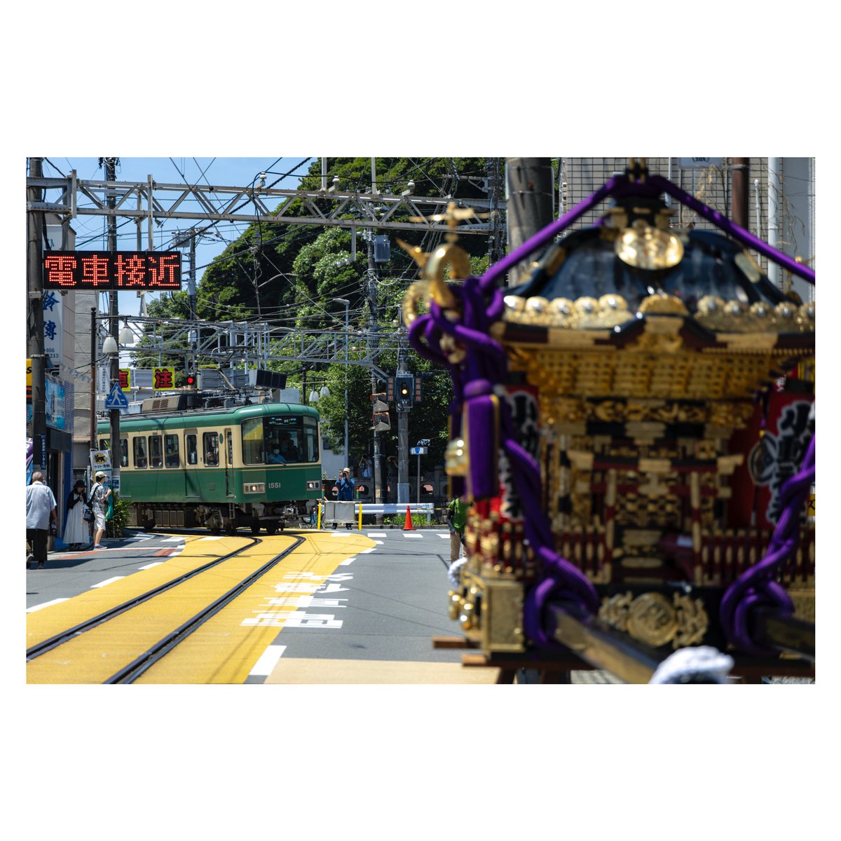 Tikuwa_Camera's tweet image. 祭りと江ノ電