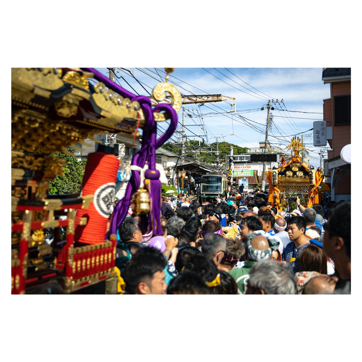 Tikuwa_Camera's tweet image. 祭りと江ノ電