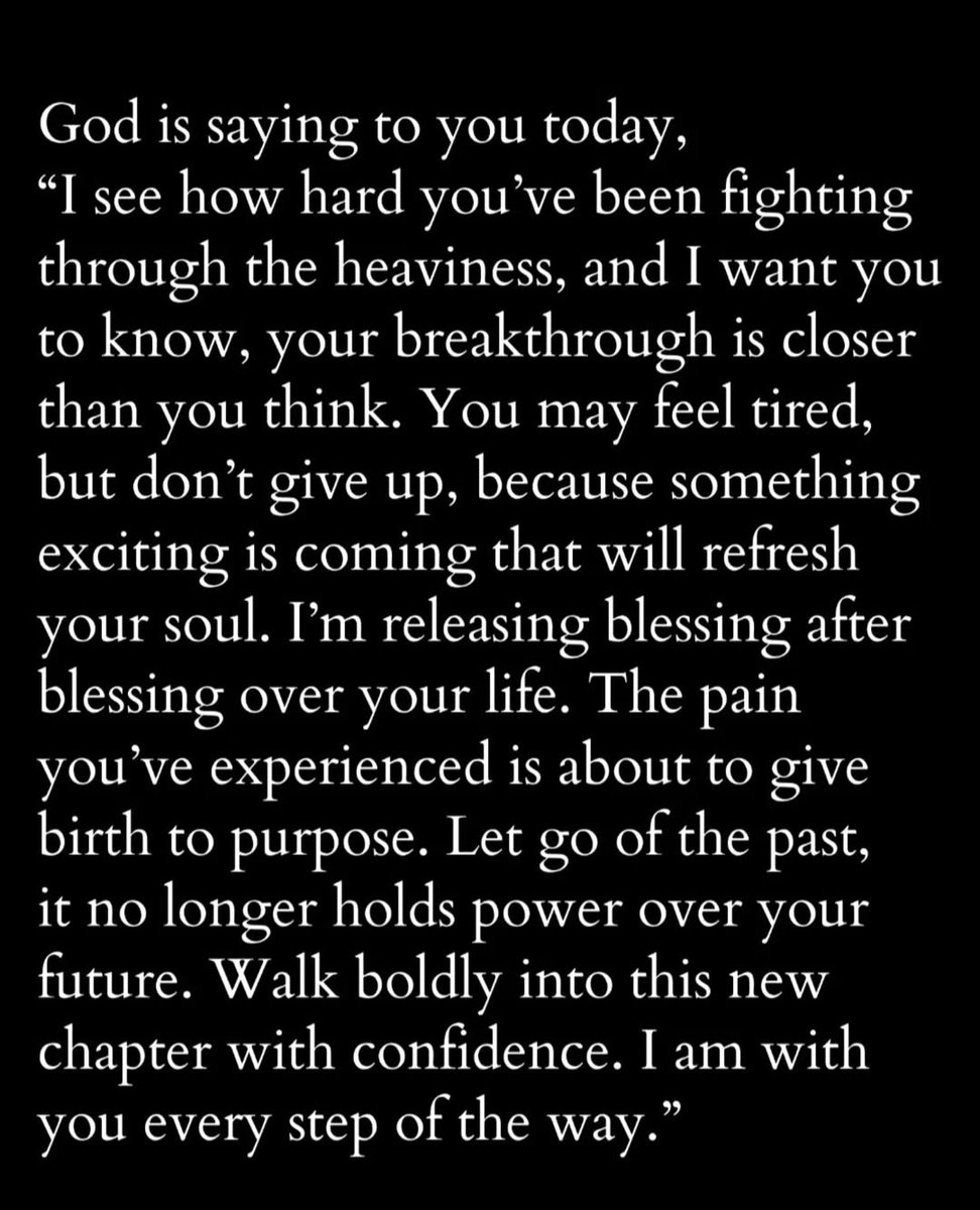 God is saying to you today,