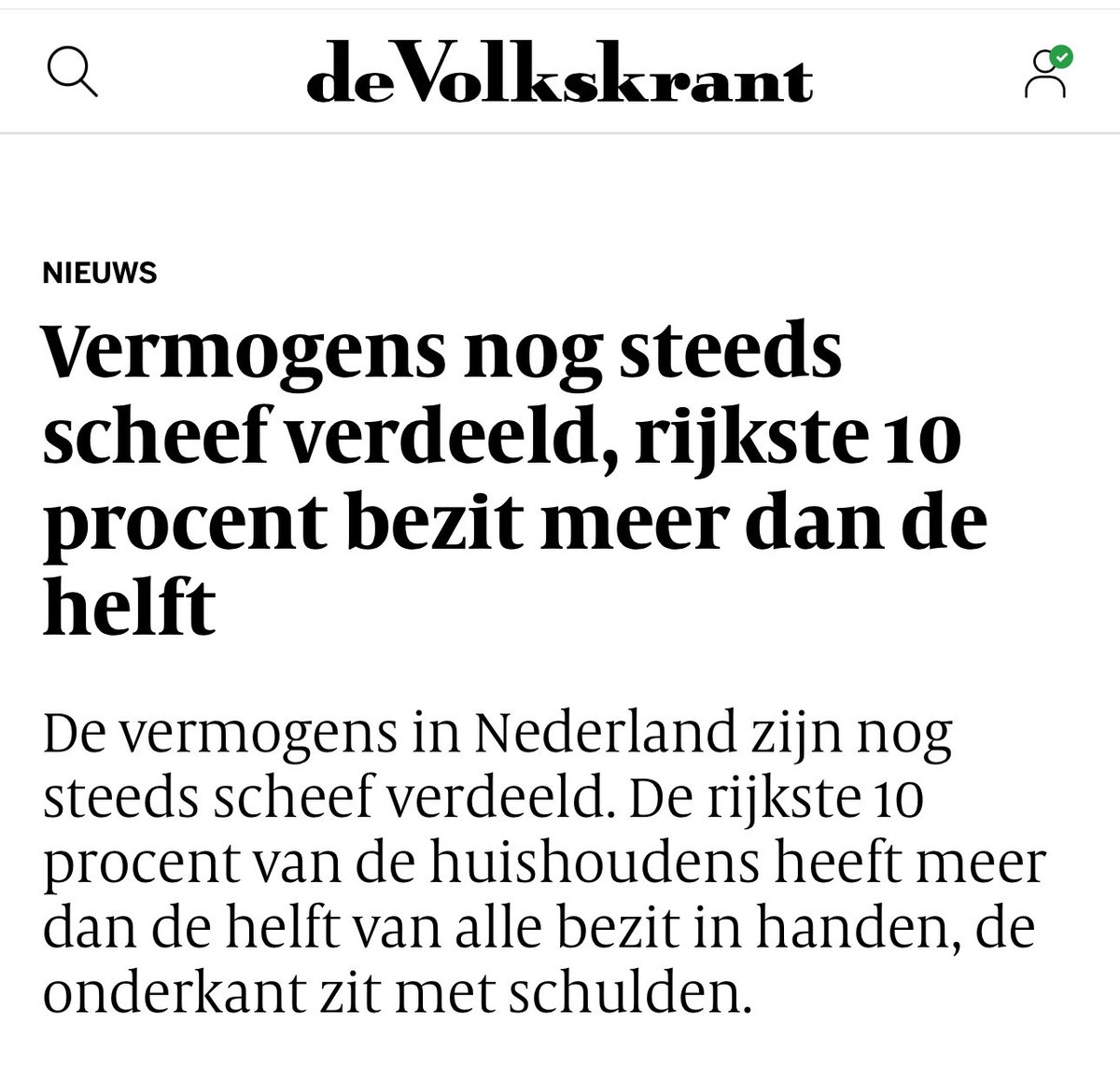 jimmydijk's tweet image. De ongelijkheid is veel te groot.
👉 0,1% bezit 10%
👉 1,0% bezit 25%
👉 10% bezit 50%
Tegelijk leven mensen in diepe armoede. Die ongelijkheid moet worden aangepakt.
Niet met belastingkortingen voor de allerrijksten, maar door de armoede via herverdeling helemaal op te lossen.