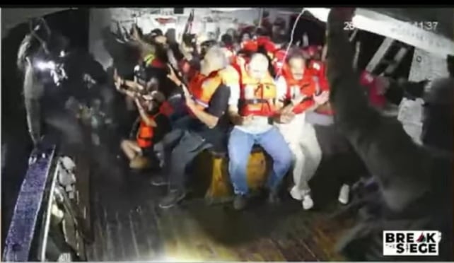 feebee_69's tweet image. So, yet another crew of unarmed civilians trying to save people from being starved to death by Israel have been abducted in international waters. This was broadcast live from the Handala. Israel has once again broken international law. What's their punishment @Keir_Starmer?
Oh.