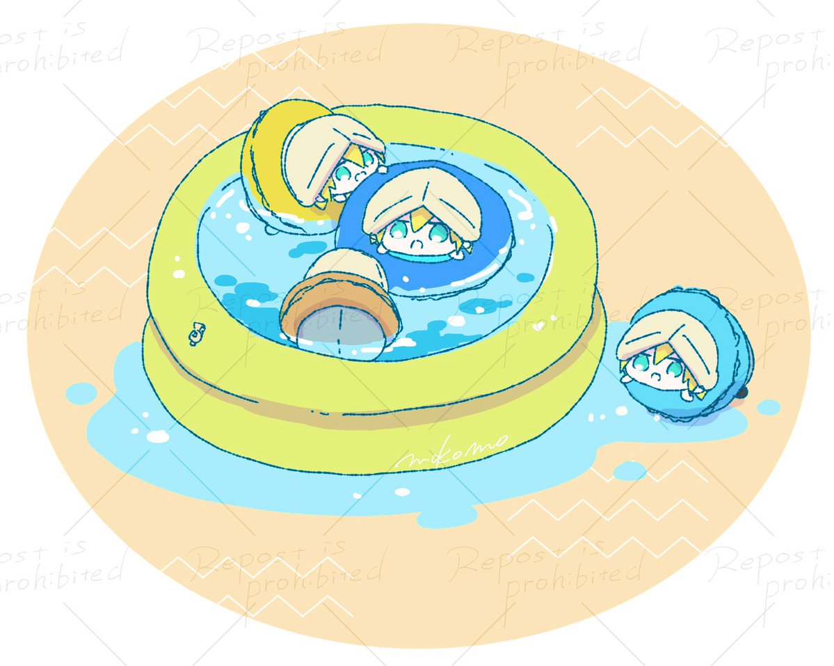 snow15snow3's tweet image. もちんば専用プール🏊
※プール監視員　ほんか