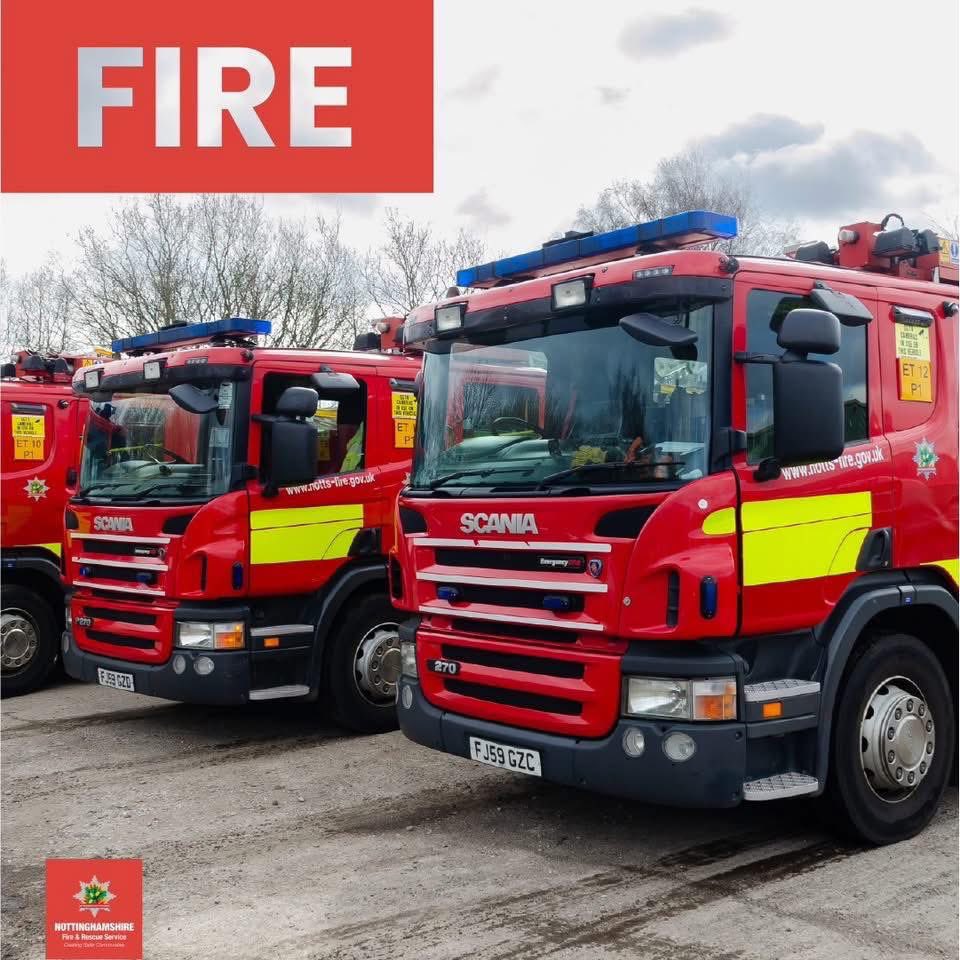 nottsfire's tweet image. In the early hours of this morning crews from Hucknall Fire Station Stockhill Fire Station Eastwood Fire Station and Arnold Fire Station attended a fire on Watnall Road in Hucknall. 

We will be on scene completing a fire investigation today.