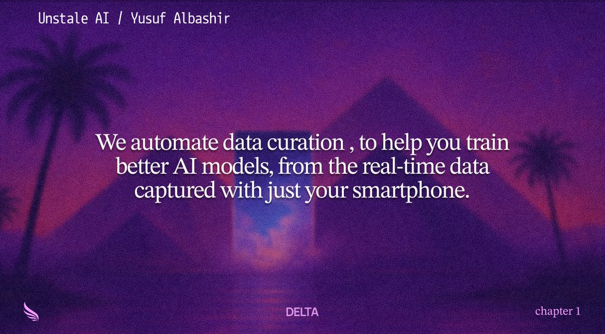 #BuildInPublic

AI needs better Data: Unbiased, clean, Current, diverse and inclusive

@Unstale_AI is building that future🔥 

From Stale to Unstale🚀

...Just Agentic! controlled by natural language 🚀 🚀 

<a href="/theresidency/"></a> <a href="/MaximMatias1/">Maxim Matias</a> <a href="/nick_linck/">Nick Linck</a> <a href="/Danielz_dd/">Salami Daniel</a> <a href="/adilmania/">Adil Mania.</a> <a href="/afurgs/">Alex</a>