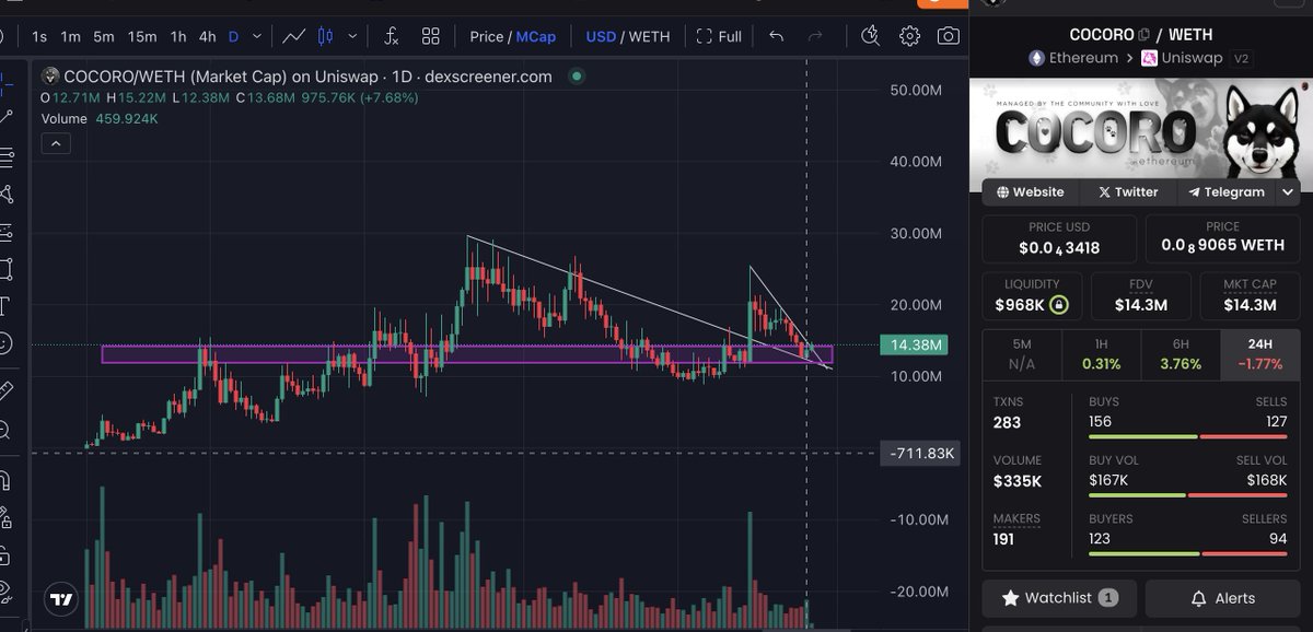 $COCORO looking good
