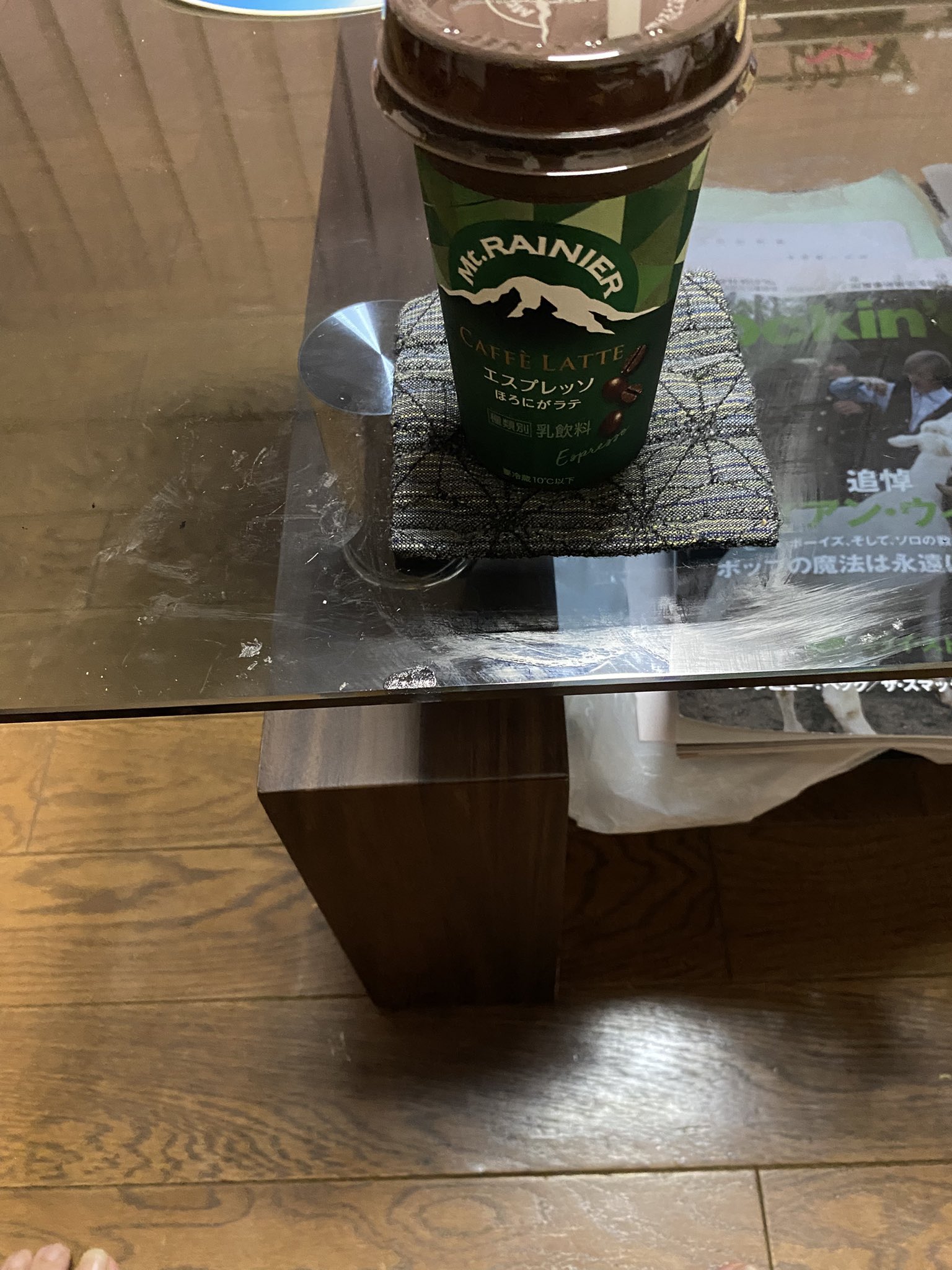 雨のコーヒータイム くまさんのコーヒードリッパー あめ色でやさしい感じに仕上げ