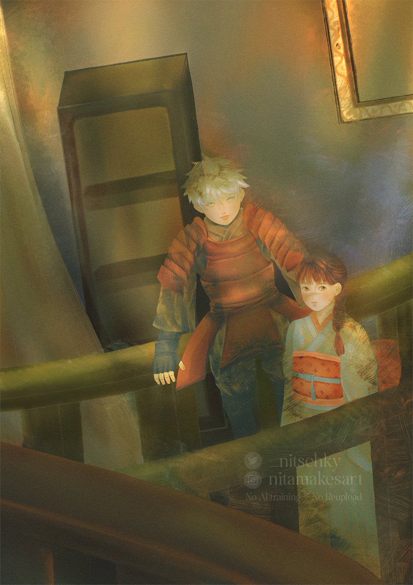 𝐧𝐢𝐭𝐚 🐻 comms open 🌼 (@_nitschky) on Twitter photo 【#GoutaWeek2005】
Day 3: 𝐘𝐨𝐮𝐤𝐚𝐢
"Did you hear them talking?"
"Yes... No need to overreact, Satoru."
"Well, blame those cocky teenagers being noisy. 'The house looks haunted! Let's play ouija board!'"
"This new family seems nice, let's see how it goes."
#gojohime #五歌 【#GoutaWeek2005】
Day 3: 𝐘𝐨𝐮𝐤𝐚𝐢
"Did you hear them talking?"
"Yes... No need to overreact, Satoru."
"Well, blame those cocky teenagers being noisy. 'The house looks haunted! Let's play ouija board!'"
"This new family seems nice, let's see how it goes."
#gojohime #五歌