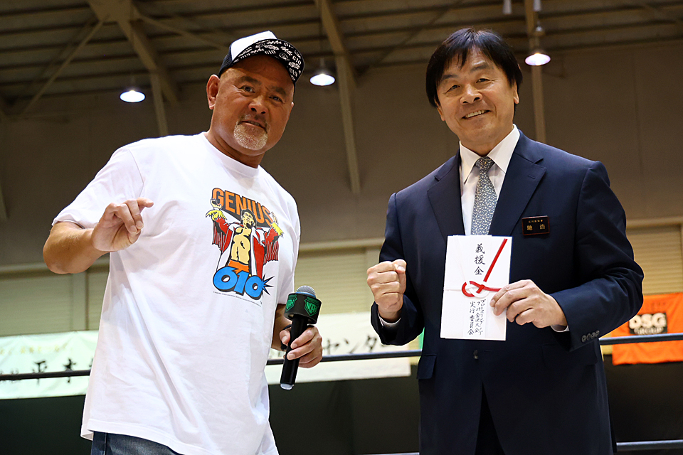 PKDX's tweet image. 【NOAH】馳知事が武藤敬司に現役復帰要請!?「来年の選終わったら一緒に」 能登地震義援金贈呈
dx-sp.gsj.bz/dxnews.Index/d…
#noah_ghc