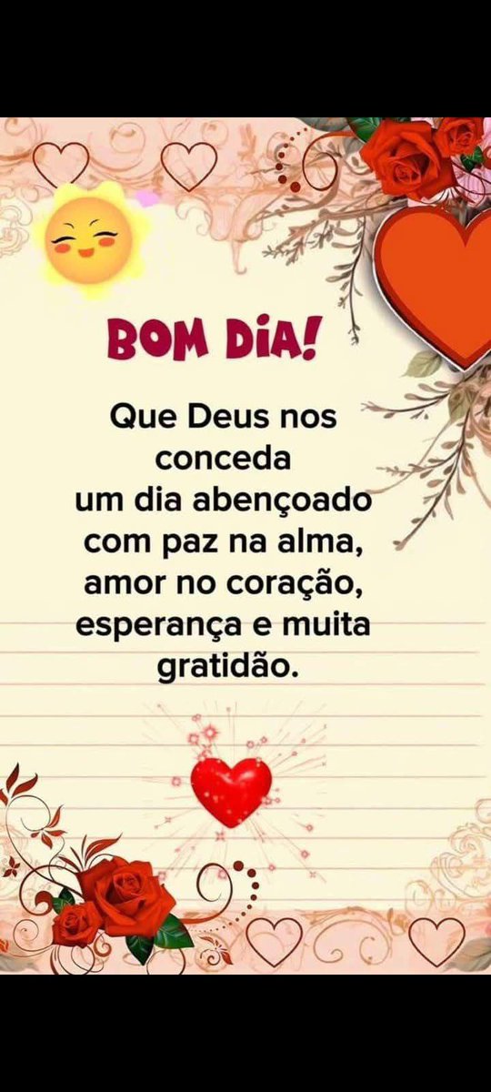 Bom dia meninas e meninos, que nosso domingo seja de paz e harmonia, que sejamos bênçãos na vida das pessoas. Beijos 😘😘😘😘